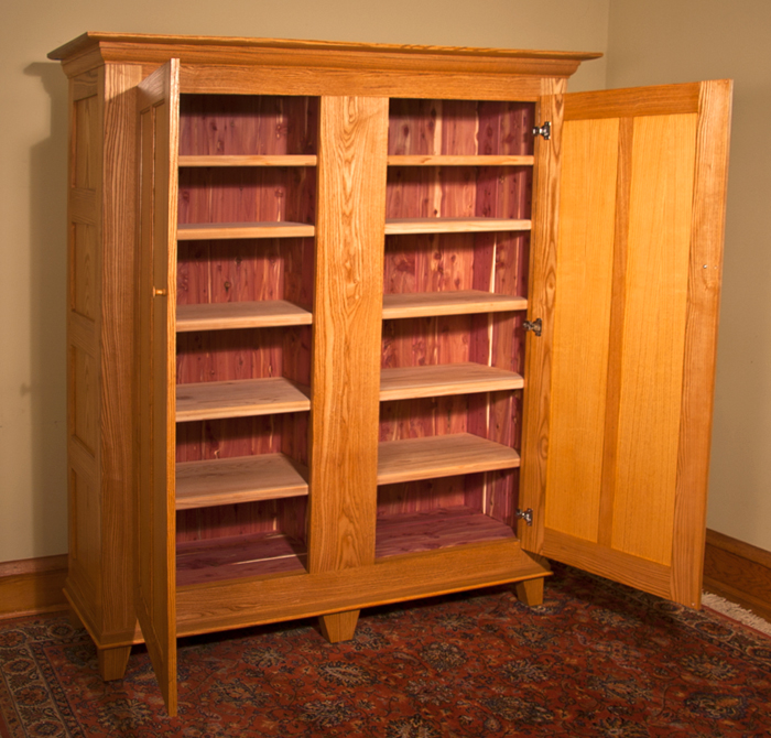 Shaker Ash Cabinet with Aromatic Cedar Interior