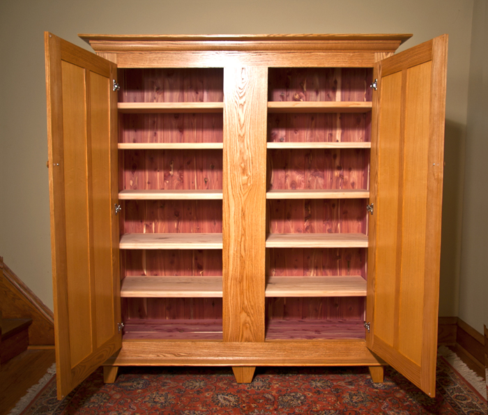 Shaker Ash Cabinet with Aromatic Cedar Interior