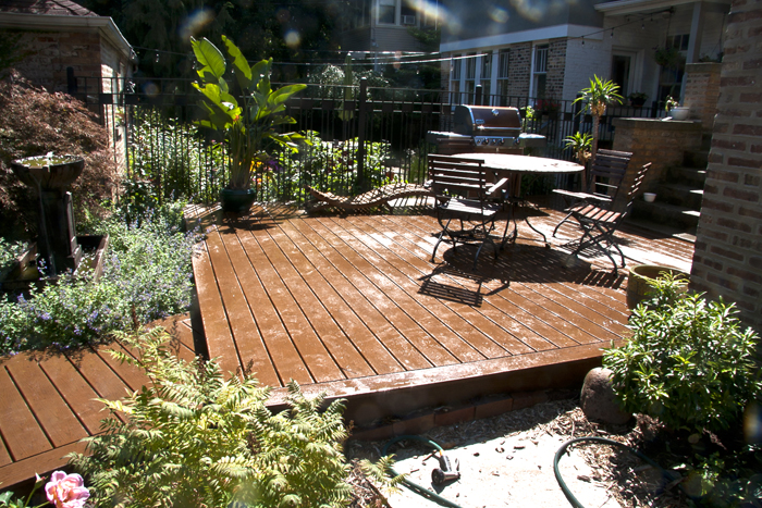 Trex Backyard Deck and Boardwalk