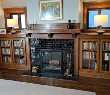 Red Oak Craftsman Style Bookcases