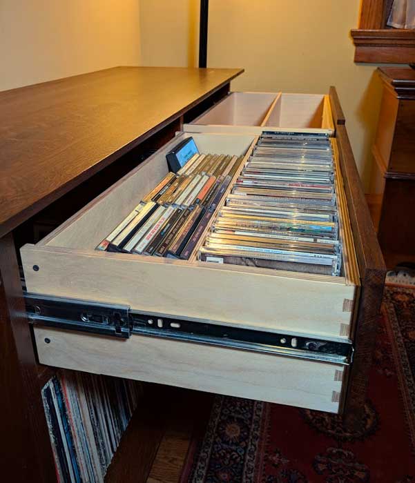 White Oak Stereo Cabinet/ Sideboard