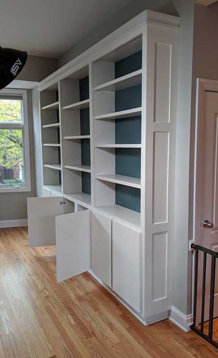 Living Room Contemporary Bookcase/Cabinets