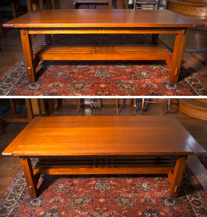 Quarter Sawn Oak Craftsman Tables