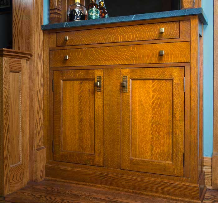 Quarter Sawn Oak Craftsman Cabinet(s)/ Dining Room