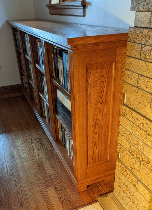Craftsman Style Red Oak Bookcases